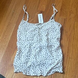 Brandy Floral Top with Tie in the back